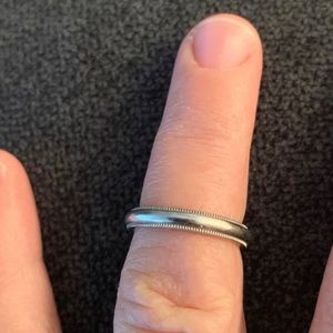 Tiffany’s White Gold Size 4 ring